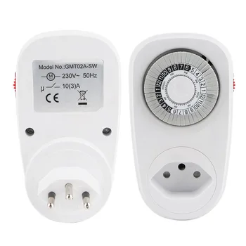 Timer 24 hours Socket Programmable Mechanical Electronic plug Countdown Timer With Switch AC 3Pin Swiss Plug Socket
Timer 24 hours Socket Programmable Mechanical Electronic plug Countdown Timer With Switch AC 3Pin Swiss Plug Socket
