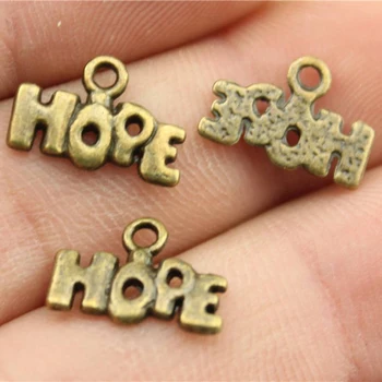 WYSIWYG 20pcs/lot Hope Charms Pendant DIY Metal Jewelry Making Antique Bronze Color 13x9mm
WYSIWYG 20pcs/lot Hope Charms Pendant DIY Metal Jewelry Making Antique Bronze Color 13x9mm
