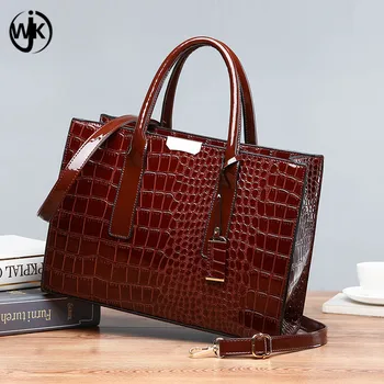 Women's Large Capacity Mummy Bag Crocodile Bright Surface Handbag Women's Briefcase
Women's Large Capacity Mummy Bag Crocodile Bright Surface Handbag Women's Briefcase