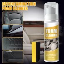 100ml Car Foam Cleaner Spray Interior Cleaner Leather Dash Anti-Aging Protection Car Home Cleaning Agent with Sponge Pad
100ml Car Foam Cleaner Spray Interior Cleaner Leather Dash Anti-Aging Protection Car Home Cleaning Agent with Sponge Pad