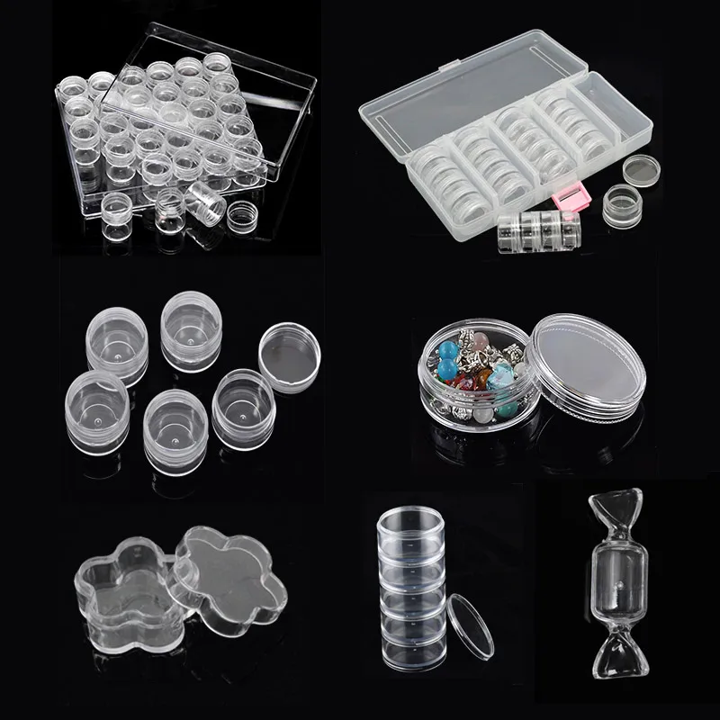 

Lovely Jewelry! 1PC Rectangle Acrylic Clear Beads Display Storage Container W/Lid, 16x13.5x3.5cm (B19831)