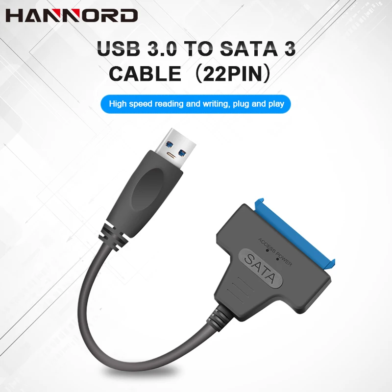 Hannord Sata to USB Adapter USB 3.0 SATA III Hard Drive Adapter Cable Up to 6 Gbps UASP Support 2.5 Inches SSD HDD Hard Drive
Hannord Sata to USB Adapter USB 3.0 SATA III Hard Drive Adapter Cable Up to 6 Gbps UASP Support 2.5 Inches SSD HDD Hard Drive