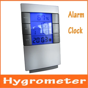 High Precision Luminous Indoor LCD Electronic Temperature Humidity Meter Household Thermometer Hygrometer Table Clock Alarm 
High Precision Luminous Indoor LCD Electronic Temperature Humidity Meter Household Thermometer Hygrometer Table Clock Alarm