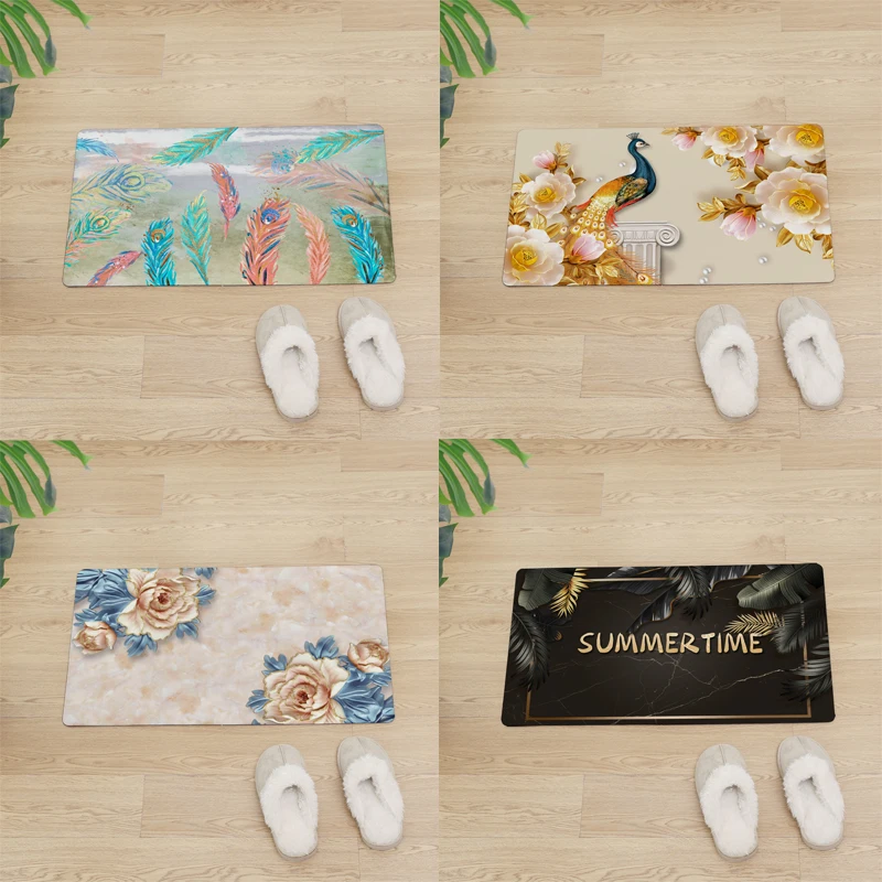 Plant Feather Entrance Doormat Kitchen Mats For Floor Door Mats Non-slip Home Mat PVC Soft Skin Parlor Rugs Waterproof Carpet
Plant Feather Entrance Doormat Kitchen Mats For Floor Door Mats Non-slip Home Mat PVC Soft Skin Parlor Rugs Waterproof Carpet