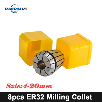 8 * ER32 Collet Chuck 4mm-20mm Milling Router Collet Set for CNC Workholding Engraving Lathe Tool Standard Quality
8 * ER32 Collet Chuck 4mm-20mm Milling Router Collet Set for CNC Workholding Engraving Lathe Tool Standard Quality