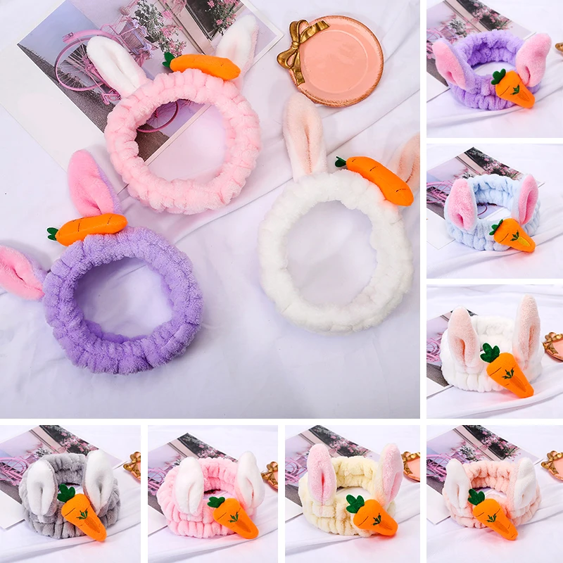 Cute 3D Rabbit Ear Carrot Hairband Makeup Wash Headband Women Girls Face Mask Headwrap Children Bunny Headwear Hair Accessories
Cute 3D Rabbit Ear Carrot Hairband Makeup Wash Headband Women Girls Face Mask Headwrap Children Bunny Headwear Hair Accessories