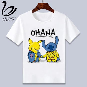 Cartoon Stitch And Pikachu Funny T Shirt Cartoon Print T-Shirt Designer Children Kids T Shirts Short Sleeved Child Clothes 
Cartoon Stitch And Pikachu Funny T Shirt Cartoon Print T-Shirt Designer Children Kids T Shirts Short Sleeved Child Clothes