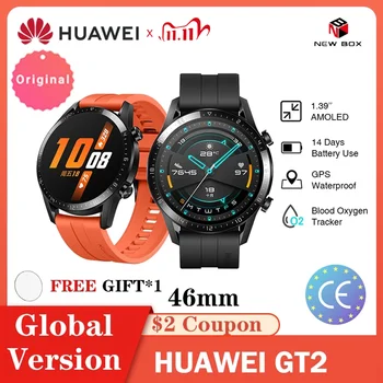 HUAWEI Watch GT2 Global Version GPS 14 Days Working Waterproof Phone Smart Call Heart Rate Tracker For Android iOS ساعة هواوي שע
HUAWEI Watch GT2 Global Version GPS 14 Days Working Waterproof Phone Smart Call Heart Rate Tracker For Android iOS ساعة هواوي שע