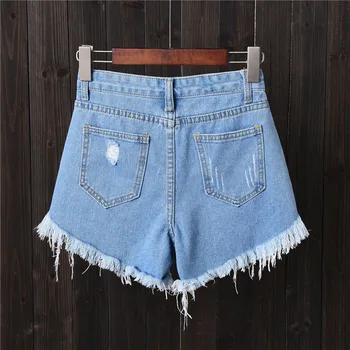 Fashion Tassel Denim Shorts Women Hole Ripped Jeans Shorts Sexy High Waist Short Pants Summer Shorts Femme Buttons Pockets 6XL
Fashion Tassel Denim Shorts Women Hole Ripped Jeans Shorts Sexy High Waist Short Pants Summer Shorts Femme Buttons Pockets 6XL