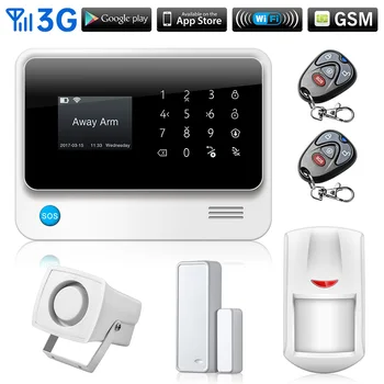 2020 Latest 3G SIM Card GSM GPRS SMS Wireless Home House Security Intruder Alarm System Flash Siren PIR And Door Detector
2020 Latest 3G SIM Card GSM GPRS SMS Wireless Home House Security Intruder Alarm System Flash Siren PIR And Door Detector