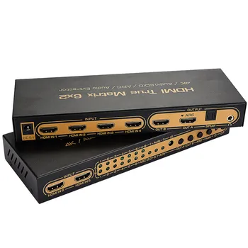 6 X 2 HDMI Matri-x Switch 6 in 2 Out Switcher/Splitter with Optical Audio Output- Support Ultra HD 4K x 2K,3D 1080P EU
6 X 2 HDMI Matri-x Switch 6 in 2 Out Switcher/Splitter with Optical Audio Output- Support Ultra HD 4K x 2K,3D 1080P EU