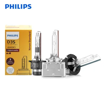 

Original Philips HID D1S D2S D2R D3S D4S D5S 35W Xenon Standard 4200K Bright White Light Auto Headlight ECE 100% Authentic, 1X