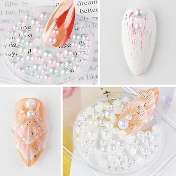 RIKONKA New Arrival 1BOX Pearl Nail Decorations 3D Jewelry Nail Charms DIY Professional Nail Supplies ABS Nail Art Decorations
RIKONKA New Arrival 1BOX Pearl Nail Decorations 3D Jewelry Nail Charms DIY Professional Nail Supplies ABS Nail Art Decorations