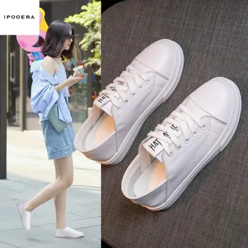 2020 New Women White Flat Shoes Sneakers Fashion Breathble Vulcanized Shoes Women Pu leather Platform Shoes Women Lace up Casual
2020 New Women White Flat Shoes Sneakers Fashion Breathble Vulcanized Shoes Women Pu leather Platform Shoes Women Lace up Casual