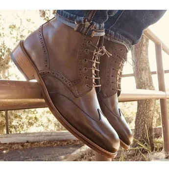 Men's Shoes New for 2020 High Quality Men Pu Leather Safety Fashion Boots Male Vinage Classic Lace-up Boots Soulier Homme 4M723
Men's Shoes New for 2020 High Quality Men Pu Leather Safety Fashion Boots Male Vinage Classic Lace-up Boots Soulier Homme 4M723