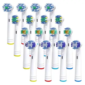 16pcs Toothbrush Heads for Oral B Pro 3000 Pro 5000 Pro 7000, Include Precision Clean, Cross, Floss Action & 3D Whitening Brush
16pcs Toothbrush Heads for Oral B Pro 3000 Pro 5000 Pro 7000, Include Precision Clean, Cross, Floss Action & 3D Whitening Brush