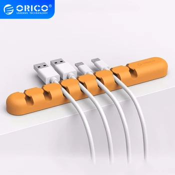 

ORICO Cable Winder Earphone Cable Organizer Wire Storage Silicon Charger Cable Holder Clips for MP3 ,MP4 ,Mouse,Earphone(CBS7)