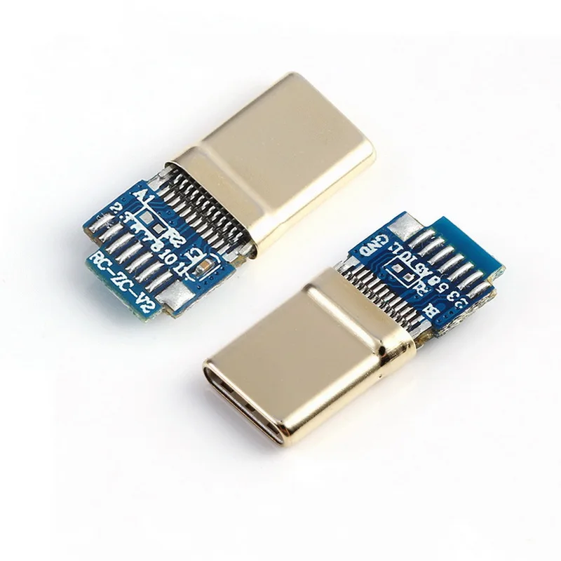 10pcs/Lot Type C USB 3.1 Connector 12PIN Fast Charging Male Socket Plug To Solder Wire & Cable PCB Board Module 56K
10pcs/Lot Type C USB 3.1 Connector 12PIN Fast Charging Male Socket Plug To Solder Wire & Cable PCB Board Module 56K