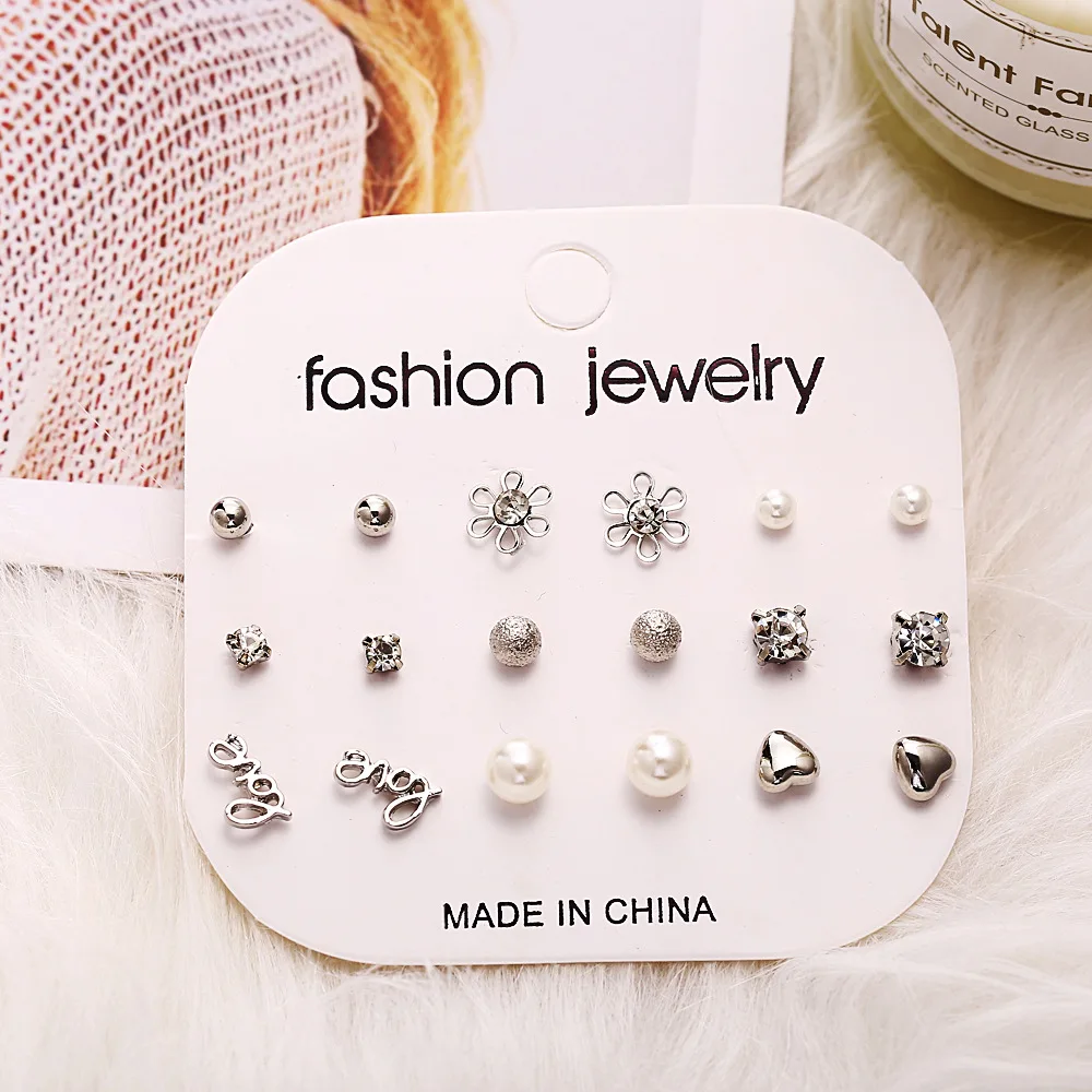 set big geometric drop earring 2019 brincos female set fashion