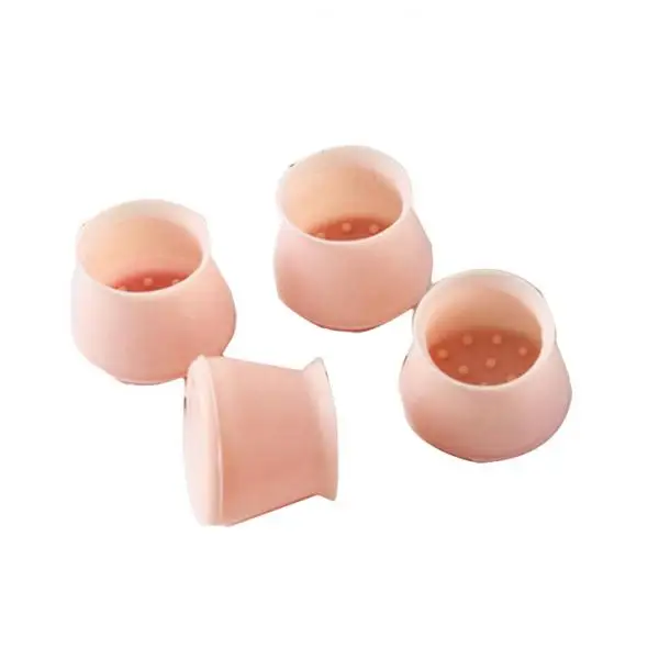 4pcs Table Chair Leg Silicone Cap Pad Furniture Cover Built-in Non-slip Particles 4pcs Table Chair Leg Silicone Cap Pad Furniture Cover Built-in Non-slip Particles