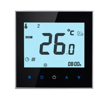 16A 110-230V Weekly Programmable LCD Display Touch Screen Electric Heating Thermostat Room Temperature Controller
16A 110-230V Weekly Programmable LCD Display Touch Screen Electric Heating Thermostat Room Temperature Controller
