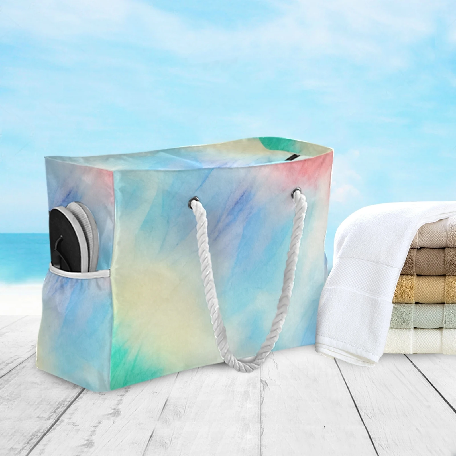 Holographic Tie-Dye Women Tote Bag Holographic Tie-Dye Women Tote Bag