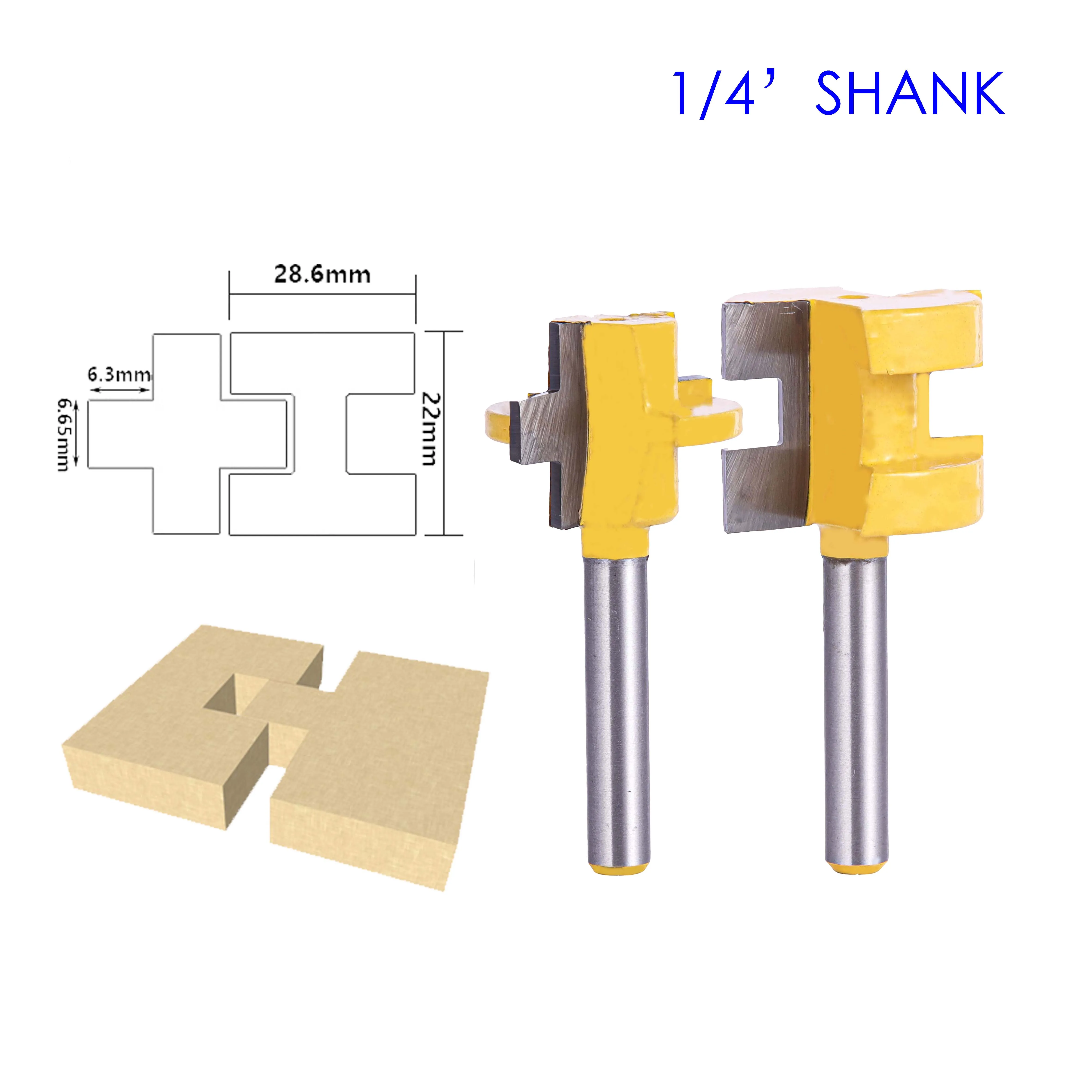 2pcs 1/4 Shank Carving Knife Square Tooth T-Slot Tenon Milling Cutter Router Bits for Wood Tool Woodworking
2pcs 1/4 Shank Carving Knife Square Tooth T-Slot Tenon Milling Cutter Router Bits for Wood Tool Woodworking
