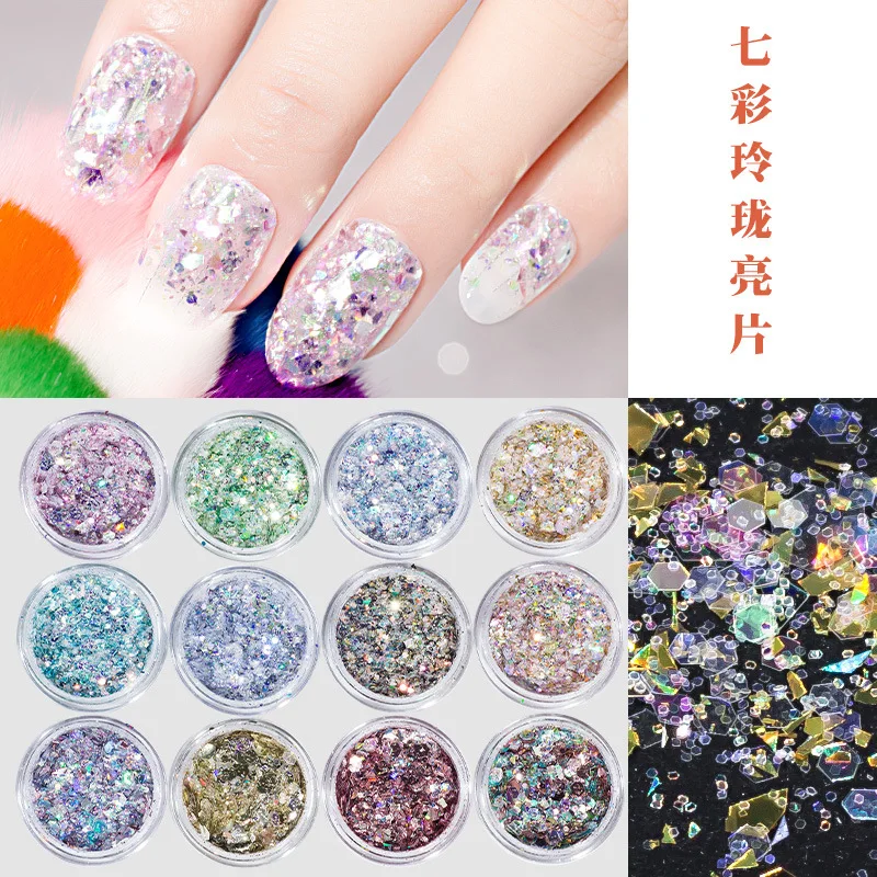 Mixed Nail Glitter Powder Sequins Colorful Nail Flakes Sticker 3d DIY Nail Sliders Dust For Nail Art Decorations
Mixed Nail Glitter Powder Sequins Colorful Nail Flakes Sticker 3d DIY Nail Sliders Dust For Nail Art Decorations