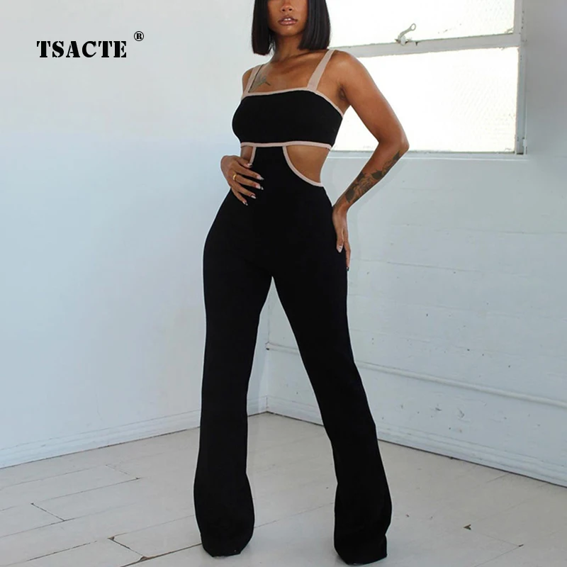 Fashion Spring New Tight-Fit Slim Crop Top Sling High-Waist Horn Casual Trousers Women's Pants Suit Backless Jumpsuit Streetwear
Fashion Spring New Tight-Fit Slim Crop Top Sling High-Waist Horn Casual Trousers Women's Pants Suit Backless Jumpsuit Streetwear