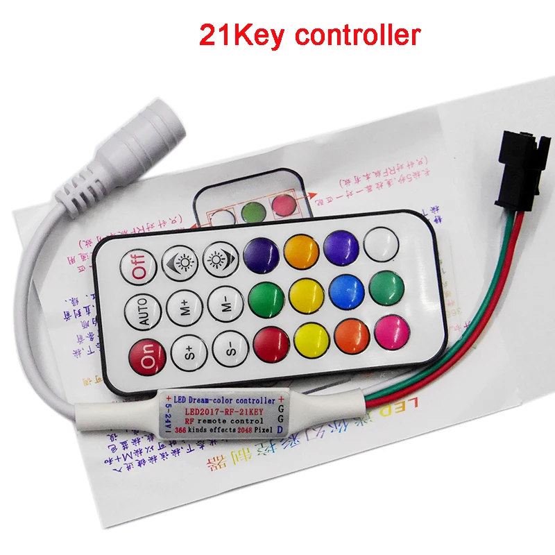 Mini 3keys 14keys 21keys RGB IR RF Remote controller, for WS2811 WS2812B WS2813 APA102 strip controller
Mini 3keys 14keys 21keys RGB IR RF Remote controller, for WS2811 WS2812B WS2813 APA102 strip controller