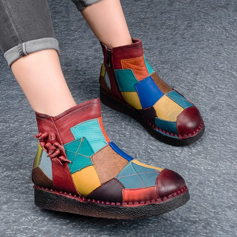 Genuine Leather Woman Ankle Boots For Women Ladies Winter Warm Shoes Zip Platform Flat Heel 2019 New Fashion Free Shipping
Genuine Leather Woman Ankle Boots For Women Ladies Winter Warm Shoes Zip Platform Flat Heel 2019 New Fashion Free Shipping