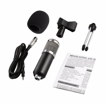 Professional Handheld Condenser Microphone Computer Microphone Stand Tripod Wired 3.5mm Jack For Recording Studio Round Flat
Professional Handheld Condenser Microphone Computer Microphone Stand Tripod Wired 3.5mm Jack For Recording Studio Round Flat