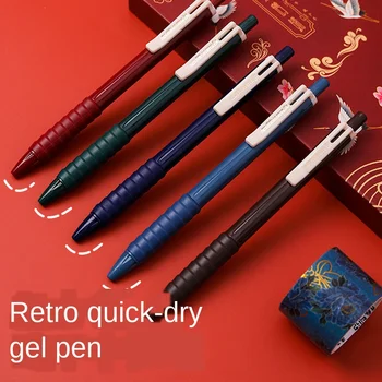 5PC 5color Creative Retro Color Gel Pen Students Use 0.5mm Press To Make Notes, Hand Account Special Fountain Pen, Signature Pen
5PC 5color Creative Retro Color Gel Pen Students Use 0.5mm Press To Make Notes, Hand Account Special Fountain Pen, Signature Pen