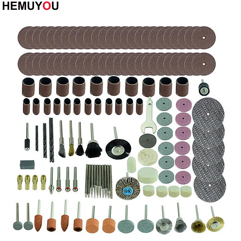 161pcs Mini Drill Bit Set Abrasive Tools Grinding Sanding Polishing Cutting Tool Kit for Dremel Accessories Set
161pcs Mini Drill Bit Set Abrasive Tools Grinding Sanding Polishing Cutting Tool Kit for Dremel Accessories Set