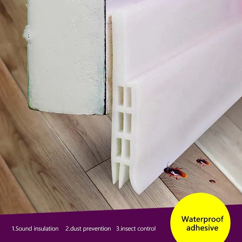 High Quality Simple Adhesive Silicone Bottom Door Window Tape Rubber Sealing Weatherstriping Sound Insulation Sliding Seal Strip
High Quality Simple Adhesive Silicone Bottom Door Window Tape Rubber Sealing Weatherstriping Sound Insulation Sliding Seal Strip