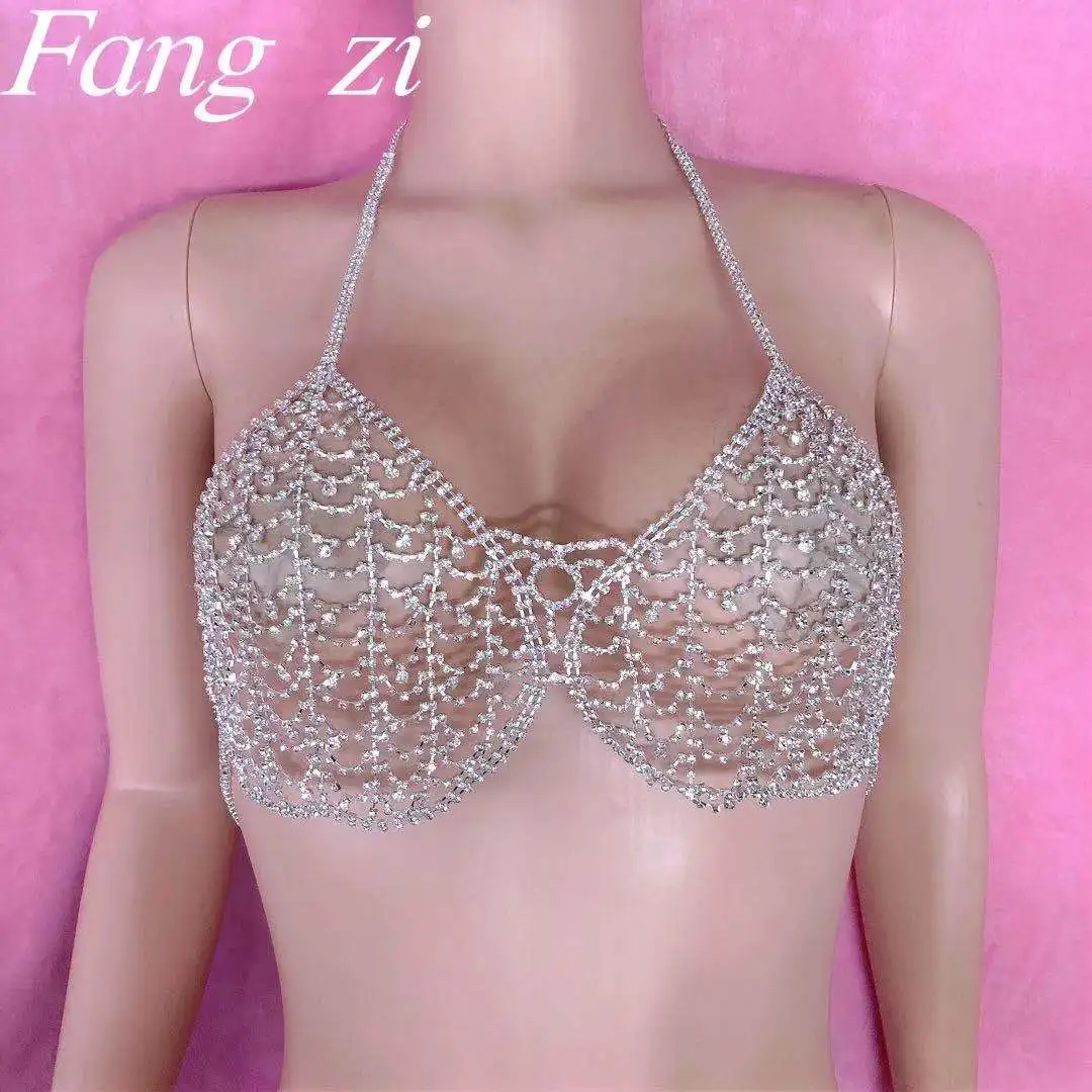 Fashion women's tassel body chain sexy jewelry bra set shiny crystal waist chain skirt chain statement multi layer hollow bikini
Fashion women's tassel body chain sexy jewelry bra set shiny crystal waist chain skirt chain statement multi layer hollow bikini