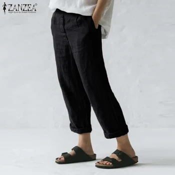 Vintage High Waist Long Harem Pants ZANZEA Women Buttons Down Cotton Linen Pants Solid Straight Trousers Casual Loose Pantalon
Vintage High Waist Long Harem Pants ZANZEA Women Buttons Down Cotton Linen Pants Solid Straight Trousers Casual Loose Pantalon