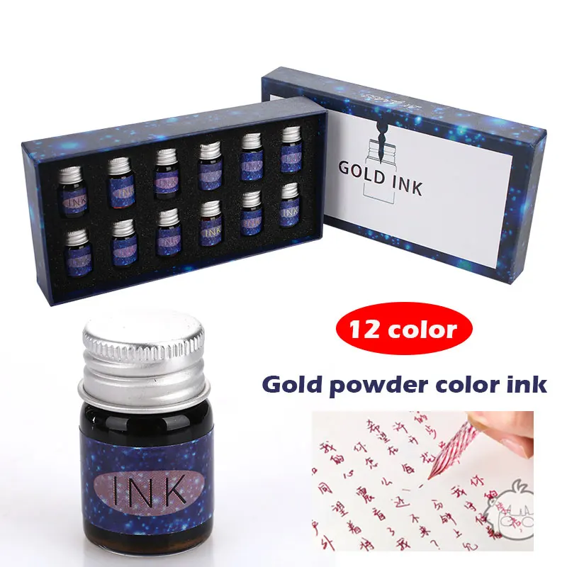 Painting Ink 5ml 12 Color Coloring Writing Stationery Non-Carbon Novelty Signature Pen School Supplies Fountain Pens Graffiti
Painting Ink 5ml 12 Color Coloring Writing Stationery Non-Carbon Novelty Signature Pen School Supplies Fountain Pens Graffiti