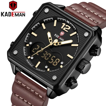 9038 Men Watches New Sport Luxury Square Watch 3ATM TOP Quality Outdoor Military Male Wristwatch Casual Leather Clock Relogio
9038 Men Watches New Sport Luxury Square Watch 3ATM TOP Quality Outdoor Military Male Wristwatch Casual Leather Clock Relogio