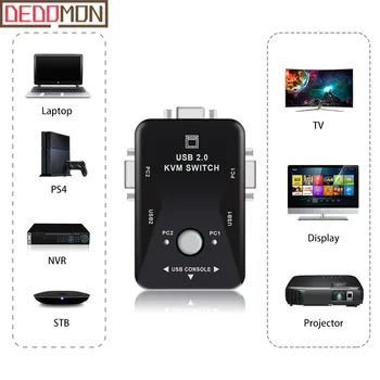 2-In-1-Out 2 Port USB 2.0 KVM Switch Switcher 1920*1440 VGA SVGA Switch Splitter Box for Keyboard Mouse Monitor Adapter
2-In-1-Out 2 Port USB 2.0 KVM Switch Switcher 1920*1440 VGA SVGA Switch Splitter Box for Keyboard Mouse Monitor Adapter