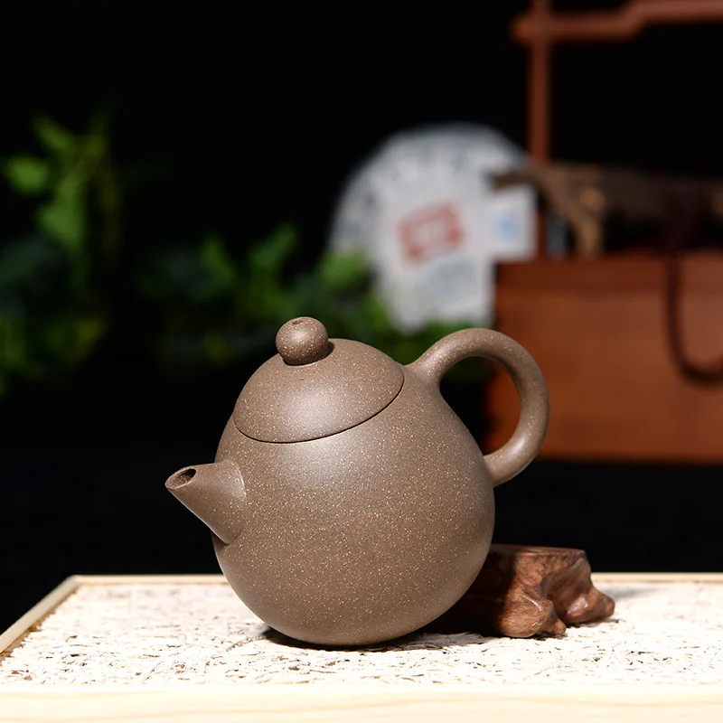 

120ML Yixing Purple Sand Long Dan Teapot Teaset Hand Made Pot Original Ore Purple Mud Kung Fu Tea Set Tea Ceremony Birthday Gift