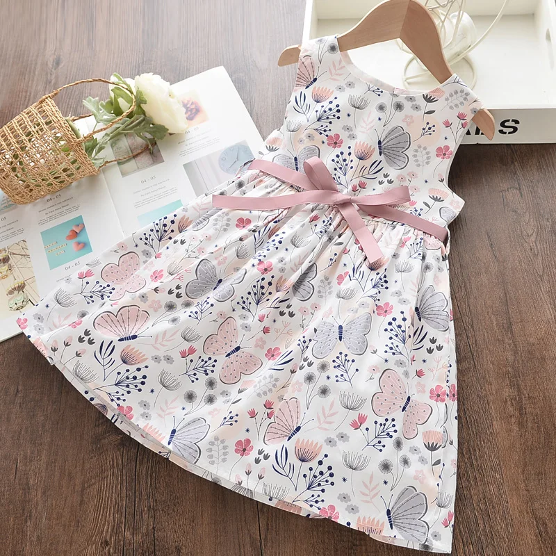 2020 Summer Sleeveless Floral Butterfly Print Dress Cotton Casual Princess Dresses 3-8 Years Toddler Kids Clothes Drop Shipping
2020 Summer Sleeveless Floral Butterfly Print Dress Cotton Casual Princess Dresses 3-8 Years Toddler Kids Clothes Drop Shipping