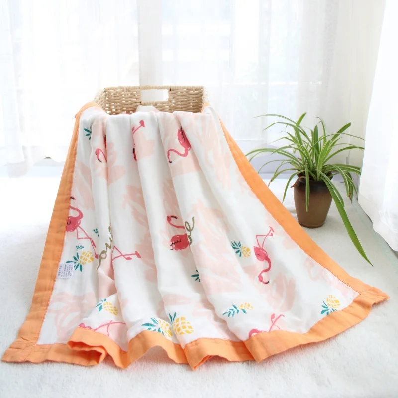 4 Layers bamboo fiber Printed Flamingo Soft Summer Muslin Baby Blanket,Baby Swaddle Wrap Blanket,Kids Bath Towel,Stroller Cover
4 Layers bamboo fiber Printed Flamingo Soft Summer Muslin Baby Blanket,Baby Swaddle Wrap Blanket,Kids Bath Towel,Stroller Cover
