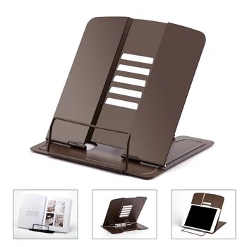 Portable Metal Book Stand Book Holder Adjustable 5 Angles Bookstand Document Holder Bookshelf Reading Accessories Tool
Portable Metal Book Stand Book Holder Adjustable 5 Angles Bookstand Document Holder Bookshelf Reading Accessories Tool