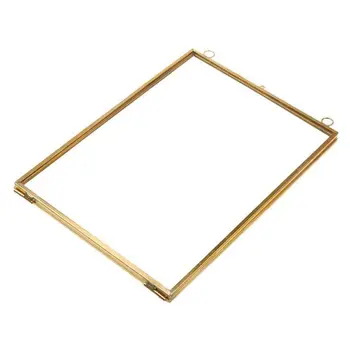Vintage Hanging Metal Photo Frame + Glass and 2 Glass Side gold + transparent 12.7 x 17.8 cm-ABUX
Vintage Hanging Metal Photo Frame + Glass and 2 Glass Side gold + transparent 12.7 x 17.8 cm-ABUX