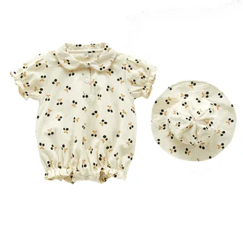 0-3T Newborn Kids Baby Girl Cherry Print Clothing Cotton Short Sleeve Bodysuit Cute Sunsuit Princess Jumpsuit+ Hat Outfits
0-3T Newborn Kids Baby Girl Cherry Print Clothing Cotton Short Sleeve Bodysuit Cute Sunsuit Princess Jumpsuit+ Hat Outfits