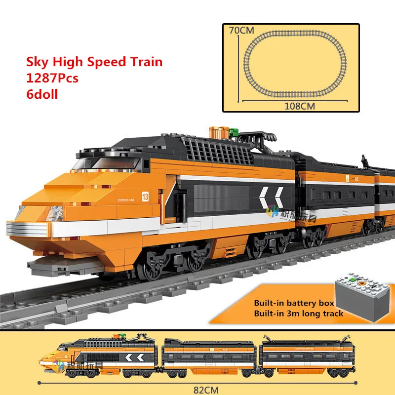 Building Blocks City Train Power-Driven Diesel Rail Train Cargo With Tracks Set Assmebly Technic Blocks Toy for Boy
Building Blocks City Train Power-Driven Diesel Rail Train Cargo With Tracks Set Assmebly Technic Blocks Toy for Boy