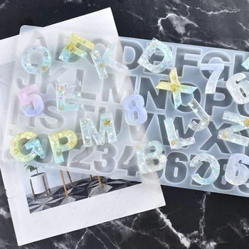 Casting Alphabet Mold Epoxy Resin Crafts Keychains Soap Portable Letter Number Home Crayons Easy Clean DIY Non Stick Beginner
Casting Alphabet Mold Epoxy Resin Crafts Keychains Soap Portable Letter Number Home Crayons Easy Clean DIY Non Stick Beginner
