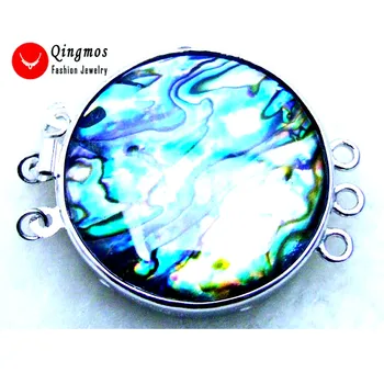 Qingmos 32mm Round Multicolor Natural Blue Abalone Shell Three Strands Clasp Accessories for Jewelry Making gp77
Qingmos 32mm Round Multicolor Natural Blue Abalone Shell Three Strands Clasp Accessories for Jewelry Making gp77