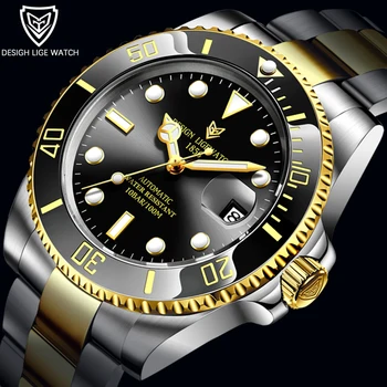 2020 LIGE Men Automatic Mechanical Clock Fashion Business Waterproof Sapphire Glass Watches For Mens 316L Steel NH35 Movement 
2020 LIGE Men Automatic Mechanical Clock Fashion Business Waterproof Sapphire Glass Watches For Mens 316L Steel NH35 Movement